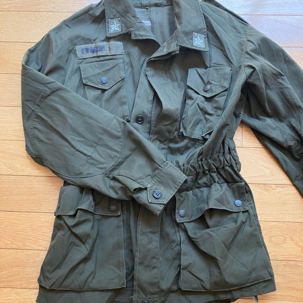 Men's Military Field Jacket - Olive Green